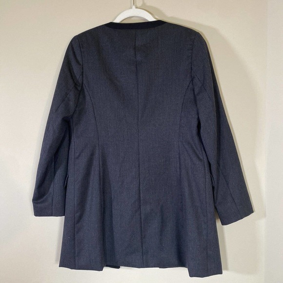 Pendleton 100% Virgin Wool Open Jacket/Blazer Women’s Gray Black Sz 6‎ - Picture 8 of 12